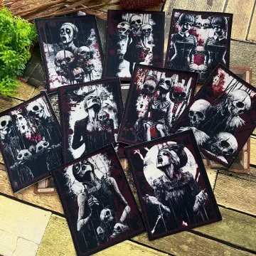 Hang in Blood Horror Dark Art Occult crust punk Grunge Style Iron on DIY Printed Canvas Patch