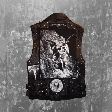 Satan back patch Paradise Lost by Gustave Doré screen printed patch Horror Punk Black metal Goth Occult Folk lore