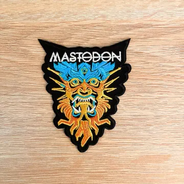 Mastodon Band Patch: Embroidered Iron-On Rock Music Applique