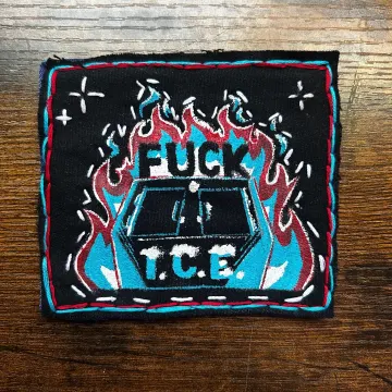 Anti I.C.E. Patch | “F**k I.C.E.” Handmade Punk Protest Patch