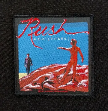 RUSH Hemishperes Band Album Cover Licensed Sew On Battle Jacket Embroidered Patch