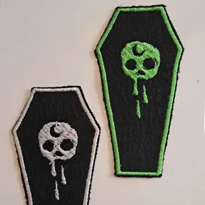 The Funeral Portrait Embroidered Iron On Coffin Logo Patch (115) $ 9.00 FREE shipping