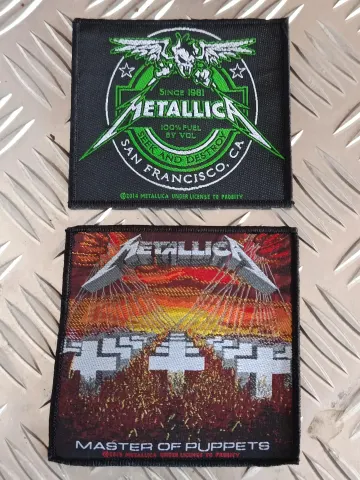Metallica - Metallica Patches - Lot of 2 Metallica Patches - Seek and Destroy - Master of Puppets Patch - RockoffTrade