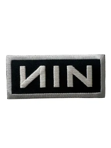 Nine Inch Nails NIN Embroidered Iron On Patch - 3 1/2" x 1 1/2" OFFICIAL 144-V