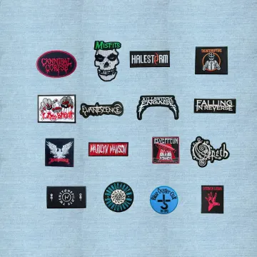 Punk Rock Patch, Goth Embroidered Patch, Iron On Sew On Badge, Alternative Clothing Patch, Jacket & Bag Patch