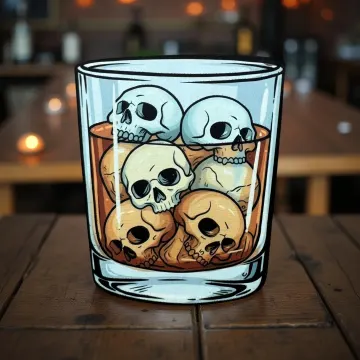 Death on The Rocks Leatherette Patch
