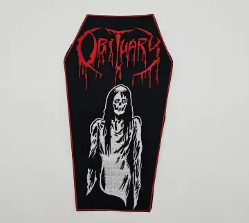 Obituary Dead Coffin Border | Embroidered Back Patch