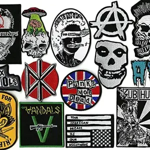 Punk Rock Legends 14pc Band Patch Set: Skulls, Misfits, The Vandals, SUBHUMANZ & More. Iron-On (36) $ 26.99 FREE shipping