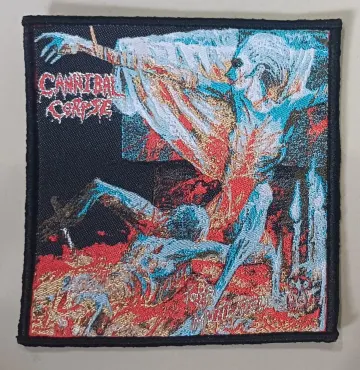 CANNIBAL CORPSE "Tomb of the Mutilated" Woven Patch Black border brutal grind gore death metal