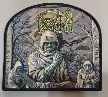 DEATH "Leprosy" Woven limited Patch - Black Border - horror grind death metal