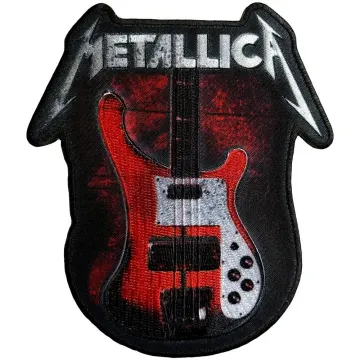 OFFICIAL Metallica Cliff Em All Bass Embroidered Iron On Patch - Heavy Metal 41-B