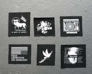 DIY Punk Patch Collection | Sew-on Patches for Jackets Hat Jeans | Fabric Screen Printed