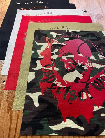 Aspects of War - Loud Raw Assault - Canvas Large Back Patch
