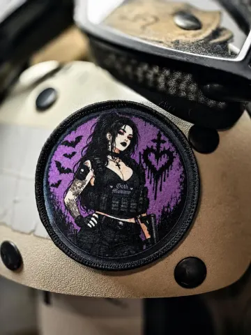 Goth Mommy Tactical Patch Gothic Girl Morale Patch Purple Goth Aesthetic Military Backpack Patch Alternative Gift