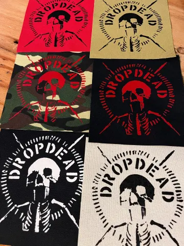 Dropdead - Warskull Logo - Canvas Patch