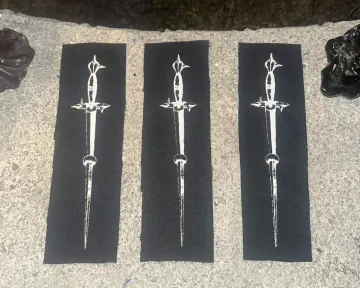Medieval Dagger Patch | Hand-Printed Authentic Medieval Art