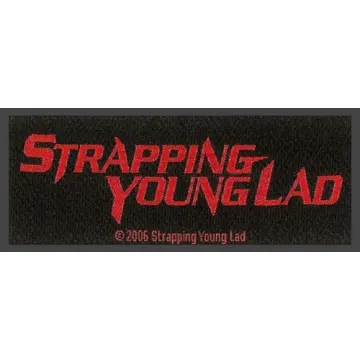 STRAPPING YOUNG LAD woven patch.  Officially licensed,  Devin Townsend, metal band,