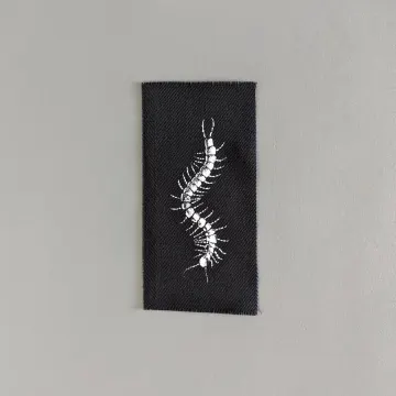 Centipede punk patch jacket, cloth patch accessory for clothes, Birthday goth gift