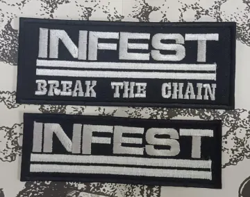 INFEST embroidered patch spazz capitalist casualties dropdead