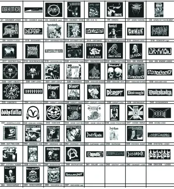 D - Punk Patches - Grindcore, Thrash, Crust, Anarcho, Metal, Vegan, D beat, Street Punk, Screen Print