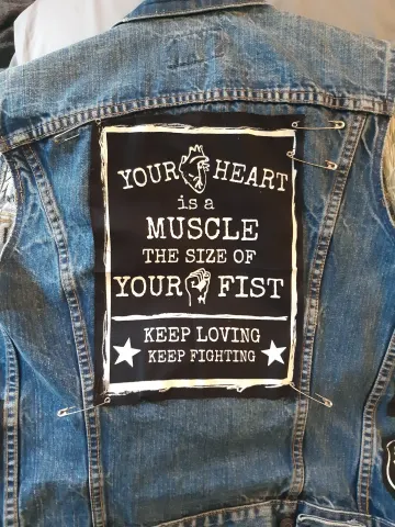 Your Heart Is A Muscle Back Patch