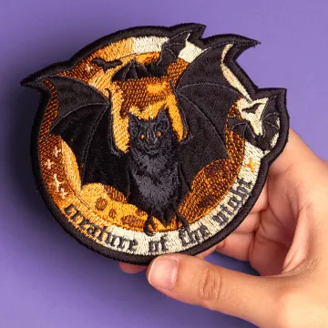 Bats Halloween Embroidered Patch