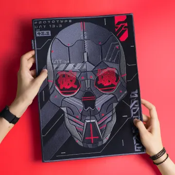 Cyberpunk Skull Embroidered Patch