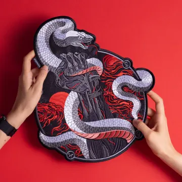 Motus Serpens Embroidered Back Patch