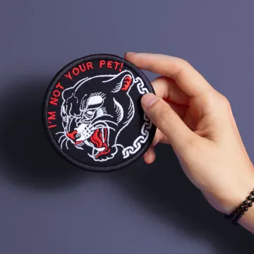 Panther Chain Embroidered Patch