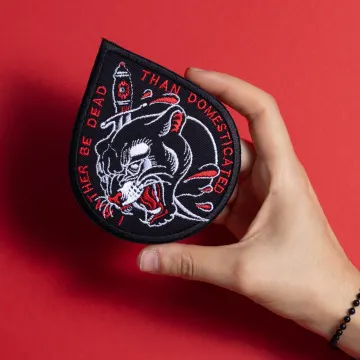 Panther & Dagger Embroidered Patch