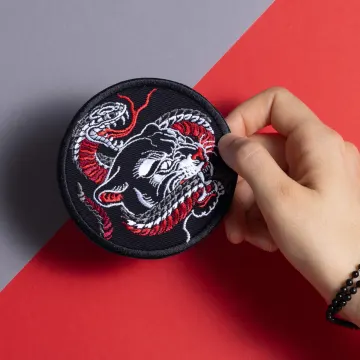 Panther Snake Embroidered Patch
