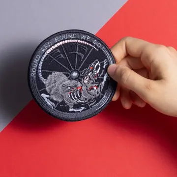 Round And Round Embroidered Patch