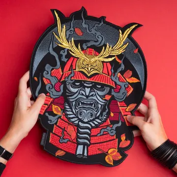 Samurai Embroidered Back Patch