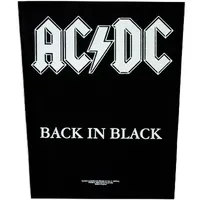 AC/DC Back In Black Back Patch