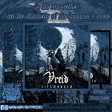 Vreid "Lifehunger" Official Woven Patch