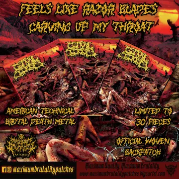 Guttural Secrete "Reek" Official Woven Backpatch