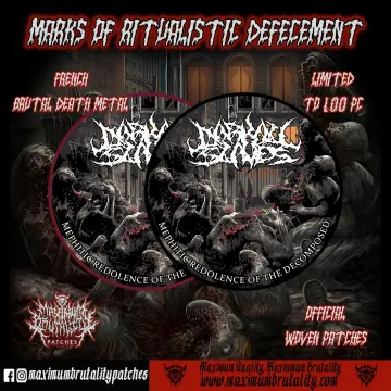 Darkall Slaves "Mephitic Redolence of the Decomposed" Official Woven Patch