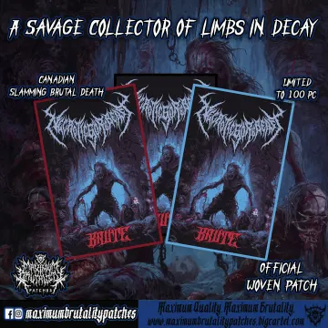 Necroticgorebeast " Brute" Official Woven Patch