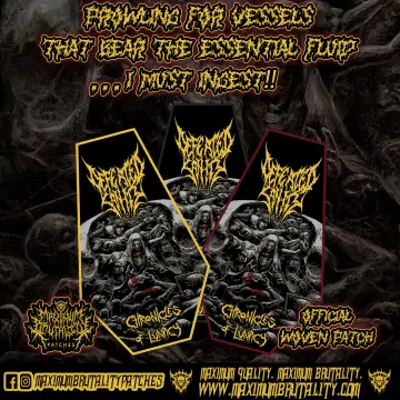 Defeated Sanity "Chronicles of Lunacy" Official Woven Patch
