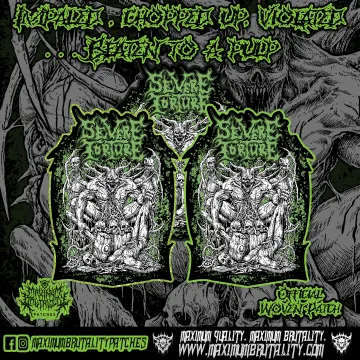Severe Torture "Butchered" Official Woven Patch