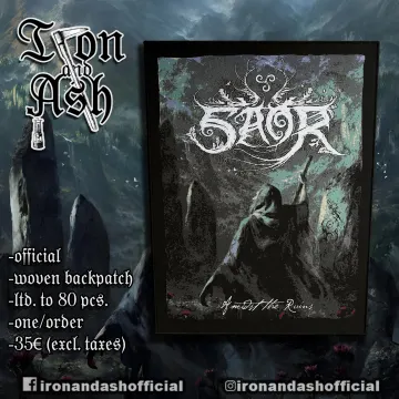 Saor - Amdist the Ruins official woven Backpatch