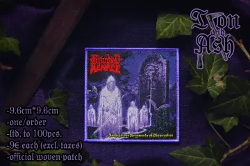 Hooded Menace - Lachrymose Monuments of Obscuration official woven patch