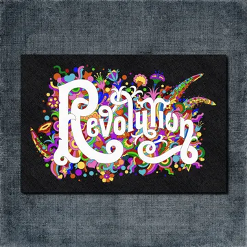 Revolution Back Patch, Beatles Revolution Big Back Patch