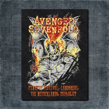 Avenged Sevenfold Pinkpop Festival Back Patch