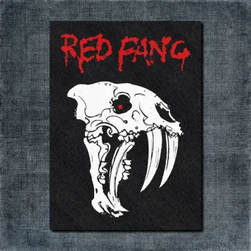 Red Fang Back Patch, Red Fang Logo Big Patch