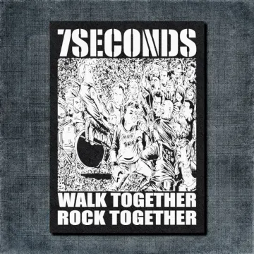 7 Seconds Back Patch, Walk Together Rock Together Oversize Patch