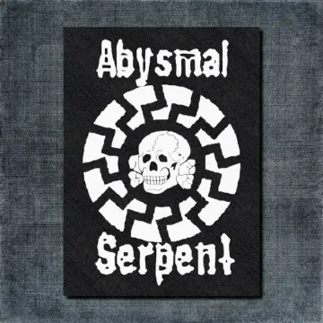Abysmal Serpent Back Patch, Abysmal Serpent Logo Oversize Patch