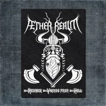 Æther Realm Back Patch, Aether Realm Redneck Vikings from Hell Oversize Patch