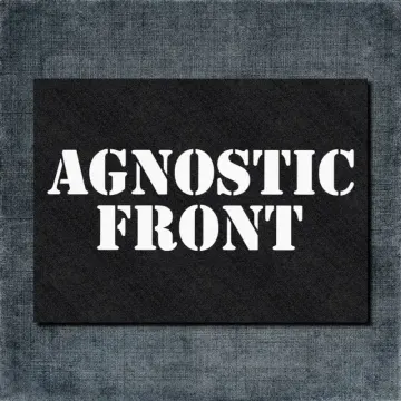 Agnostic Front Back Patch, Agnostic Front Logo Oversize Patch