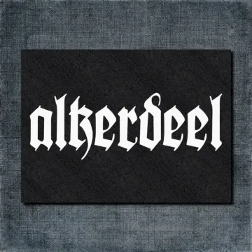Alkerdeel Back Patch, Alkerdeel Logo Oversize Patch